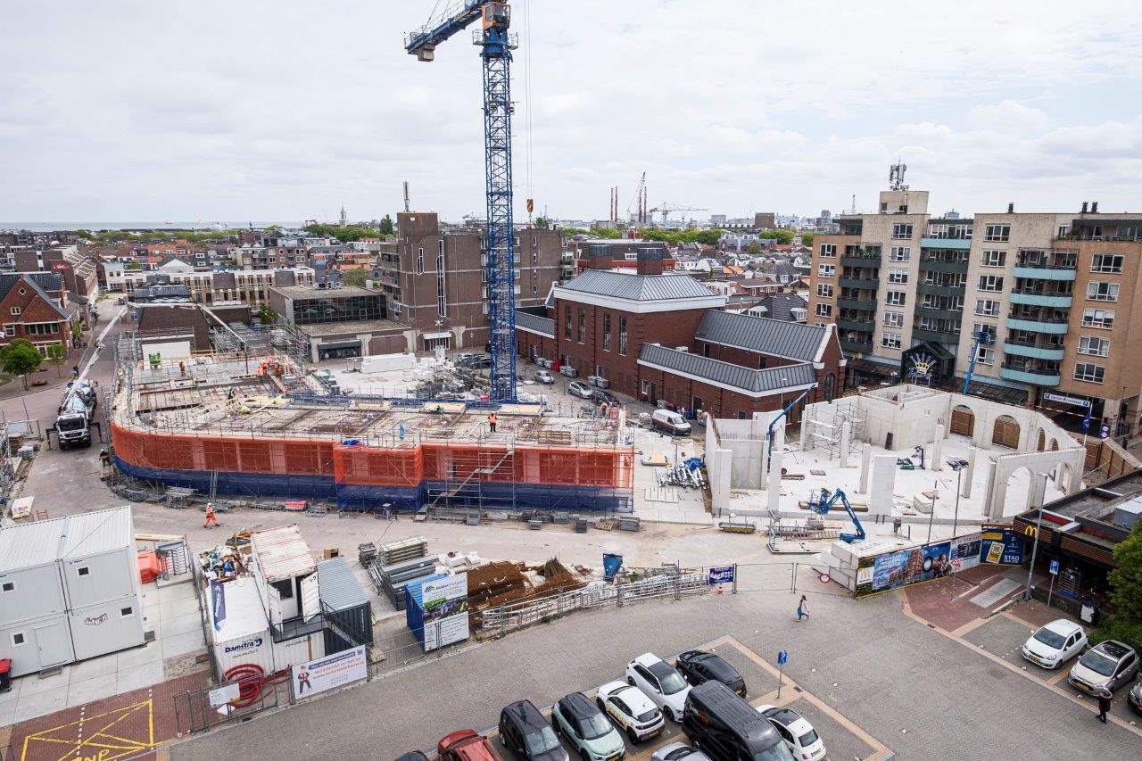 Fase 2 en 3 'De Admiraal' in aanbouw. 